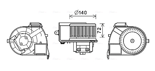 Kachelventilator Ava Cooling RT8617