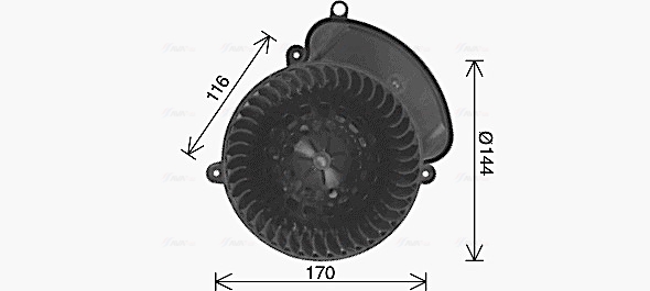 Ava Cooling Kachelventilator RT8671