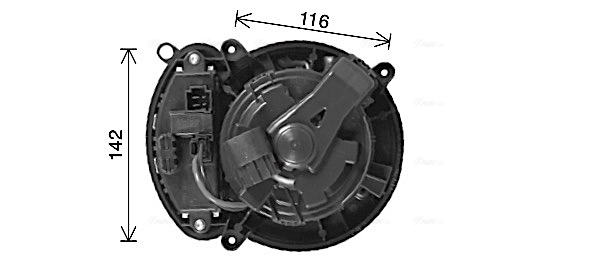 Kachelventilator Ava Cooling RT8677