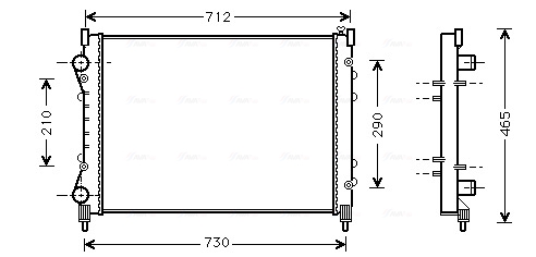 Radiateur Ava Cooling RTA2233