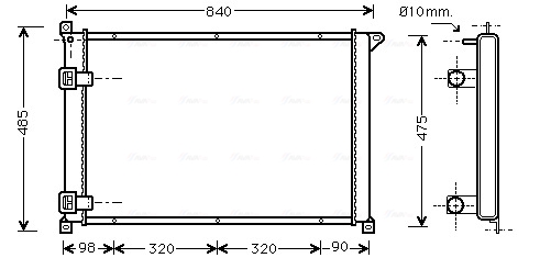 Radiateur Ava Cooling RTA2257