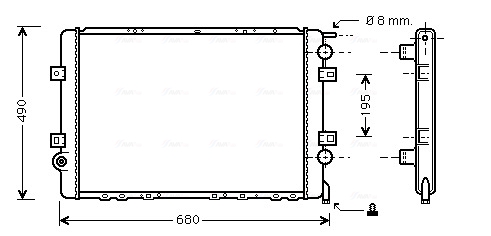 Radiateur Ava Cooling RTA2264