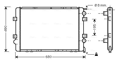 Radiateur Ava Cooling RTA2299