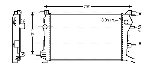 Radiateur Ava Cooling RTA2460