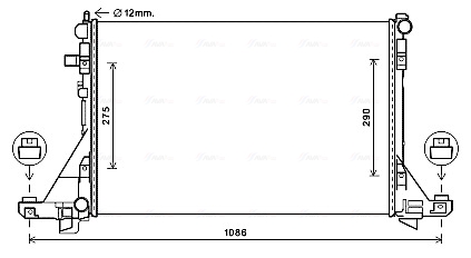 Radiateur Ava Cooling RTA2605