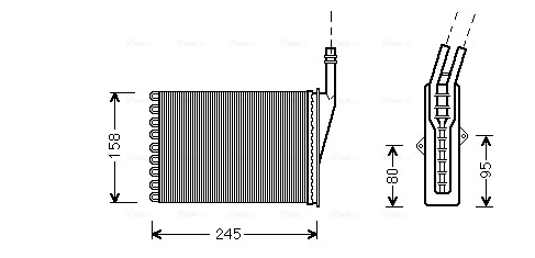 Kachelradiateur Ava Cooling RTA6249