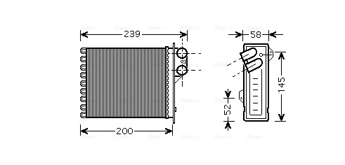 Kachelradiateur Ava Cooling RTA6398