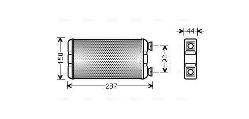 Kachelradiateur Ava Cooling RTA6457