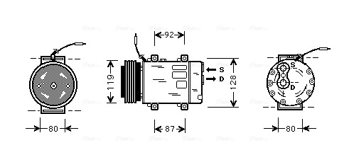 Airco compressor Ava Cooling RTAK283