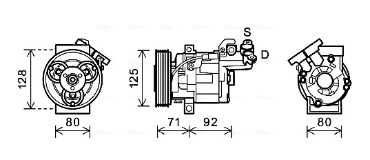 Airco compressor Ava Cooling RTK495