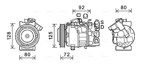 Airco compressor Ava Cooling RTK628