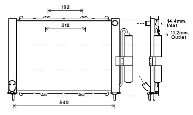 Koelmodule (radiateur+condensor) Ava Cooling RTM497