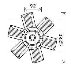 Ventilatorwiel-motorkoeling Ava Cooling SA7023