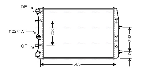 Radiateur Ava Cooling SAA2008