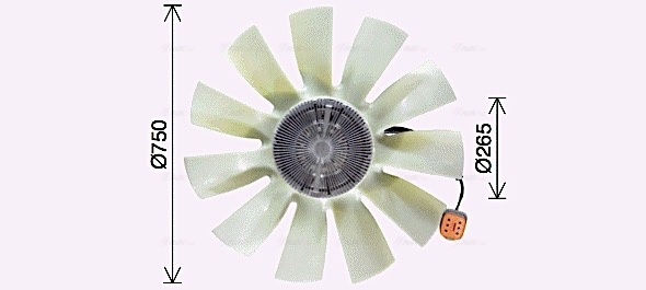 Ventilatorwiel-motorkoeling Ava Cooling SCF071