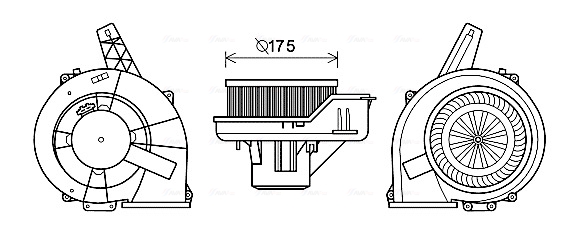 Kachelventilator Ava Cooling ST8045