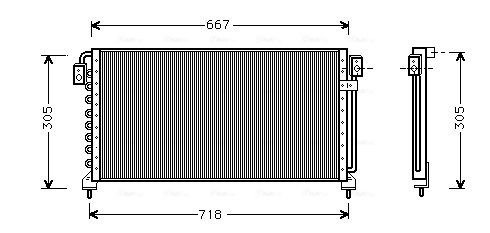 Airco condensor Ava Cooling SU5028