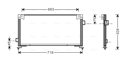 Airco condensor Ava Cooling SU5044