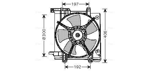 Ventilatorwiel-motorkoeling Ava Cooling SU7503