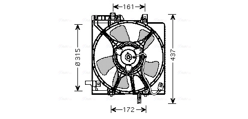 Ventilatorwiel-motorkoeling Ava Cooling SU7510