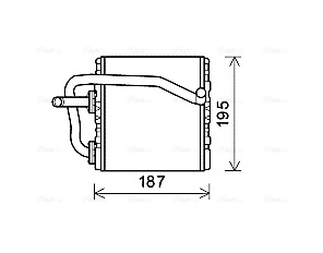 Kachelradiateur Ava Cooling SUA6108