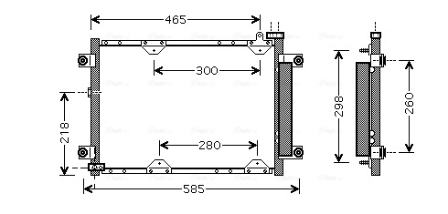 Airco condensor Ava Cooling SZ5075D