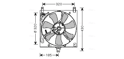 Ventilatorwiel-motorkoeling Ava Cooling SZ7504