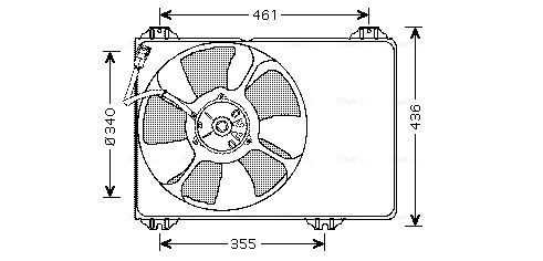 Ventilatorwiel-motorkoeling Ava Cooling SZ7506