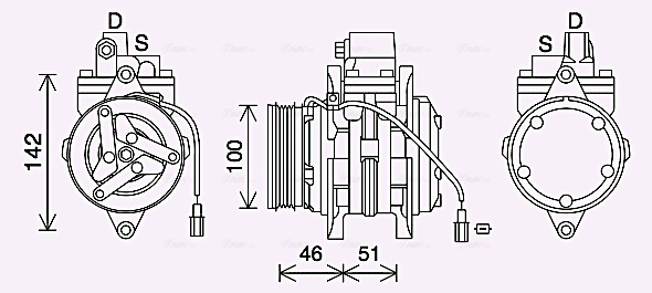 Airco compressor Ava Cooling SZK152