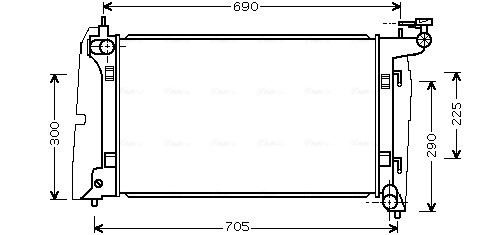 Radiateur Ava Cooling TO2323