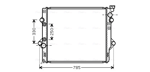 Radiateur Ava Cooling TO2367