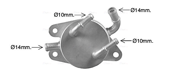 Oliekoeler motorolie Ava Cooling TO3771