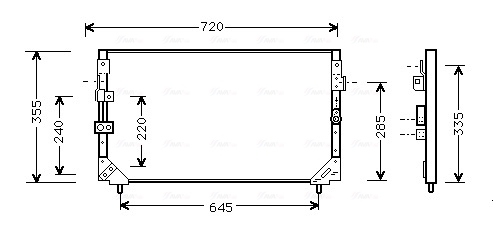 Airco condensor Ava Cooling TO5225