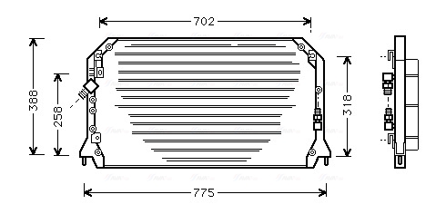 Airco condensor Ava Cooling TO5253