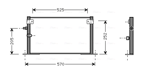 Airco condensor Ava Cooling TO5265