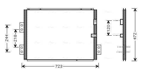 Airco condensor Ava Cooling TO5277