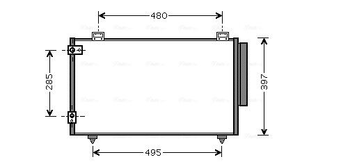 Airco condensor Ava Cooling TO5286D