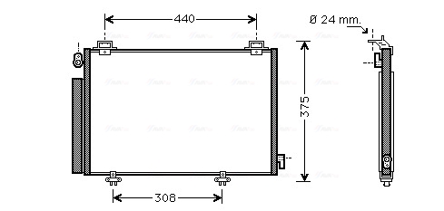 Airco condensor Ava Cooling TO5382D