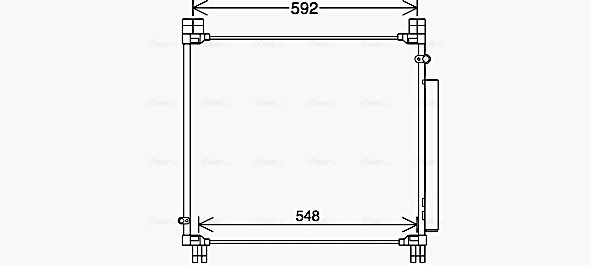 Airco condensor Ava Cooling TO5749D