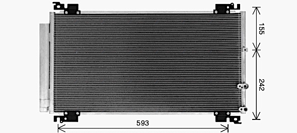 Airco condensor Ava Cooling TO5766D