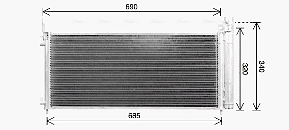 Airco condensor Ava Cooling TO5786D