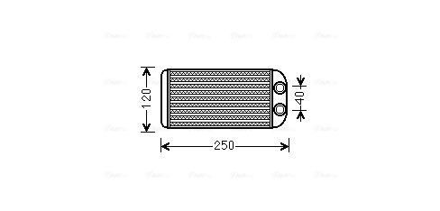 Kachelradiateur Ava Cooling TO6557