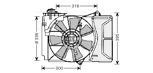 Ventilatorwiel-motorkoeling Ava Cooling TO7503