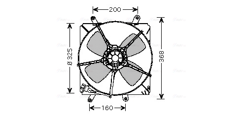 Ventilatorwiel-motorkoeling Ava Cooling TO7514