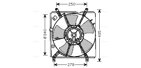 Ventilatorwiel-motorkoeling Ava Cooling TO7529