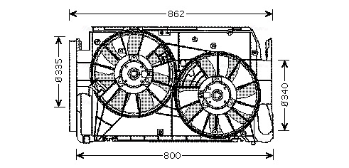 Ventilatorwiel-motorkoeling Ava Cooling TO7551