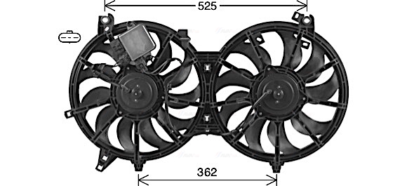 Ventilatorwiel-motorkoeling Ava Cooling TO7762