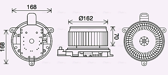 Kachelventilator Ava Cooling TO8740