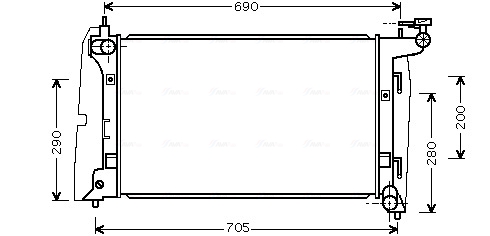 Radiateur Ava Cooling TOA2290