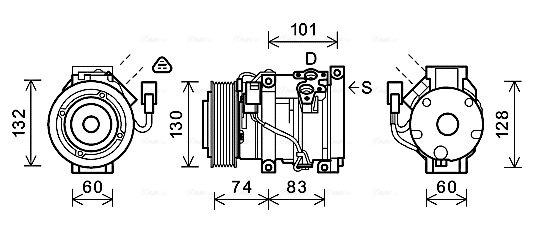 Airco compressor Ava Cooling TOAK611